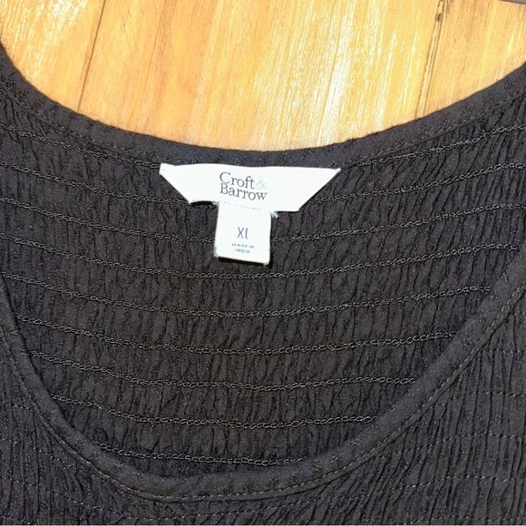 Croft & Barrow Black Maxi Dress XL Flowy LIKE NEW - Picture 7 of 7